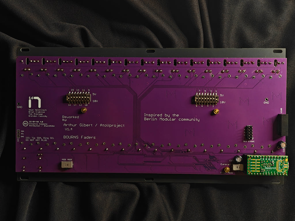 16n Faderbank - 16-Fader Eurorack CV & MIDI Controller – Angia Devices
