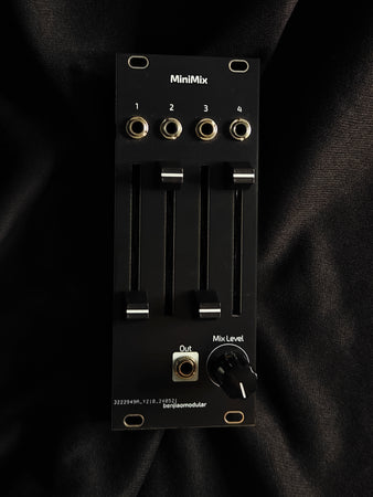 BenjiaoModular MiniMix - Eurorack 4-in 1-out Mono Mixer
